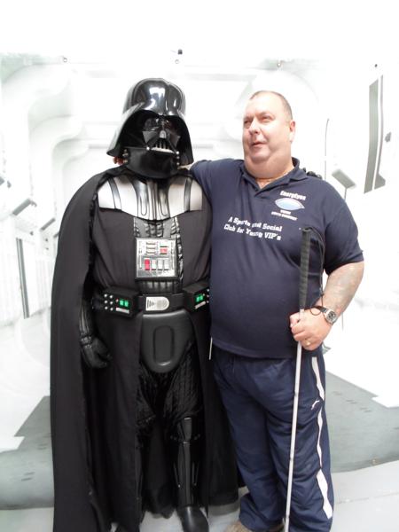 Rob getting friendly with Darth Vader